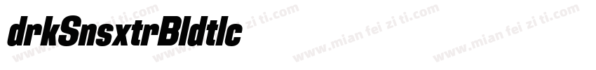Adirek Sans ExtraBold Italic字体转换